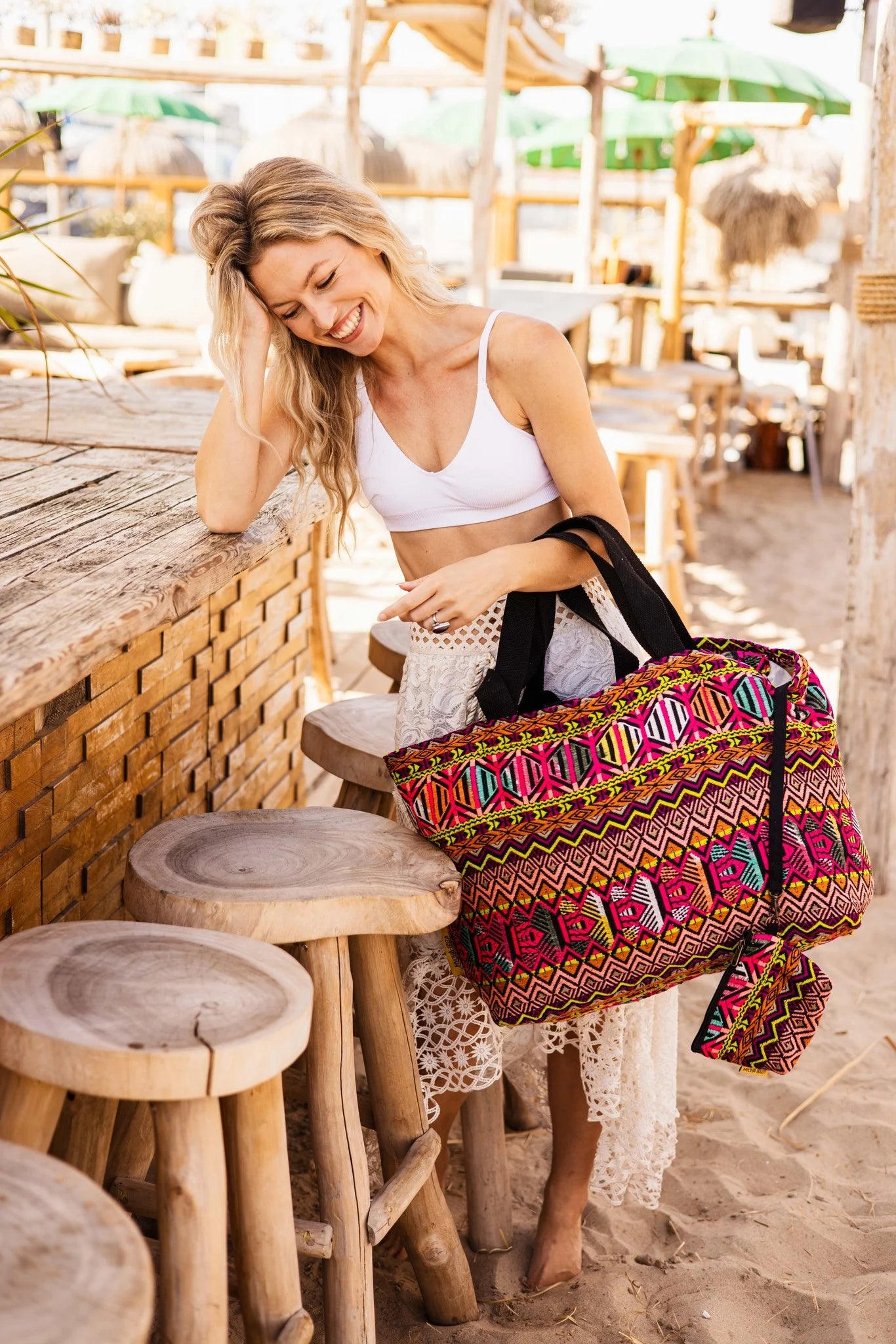 Mycha Ibiza - Strandtas - Rood - Myc220015