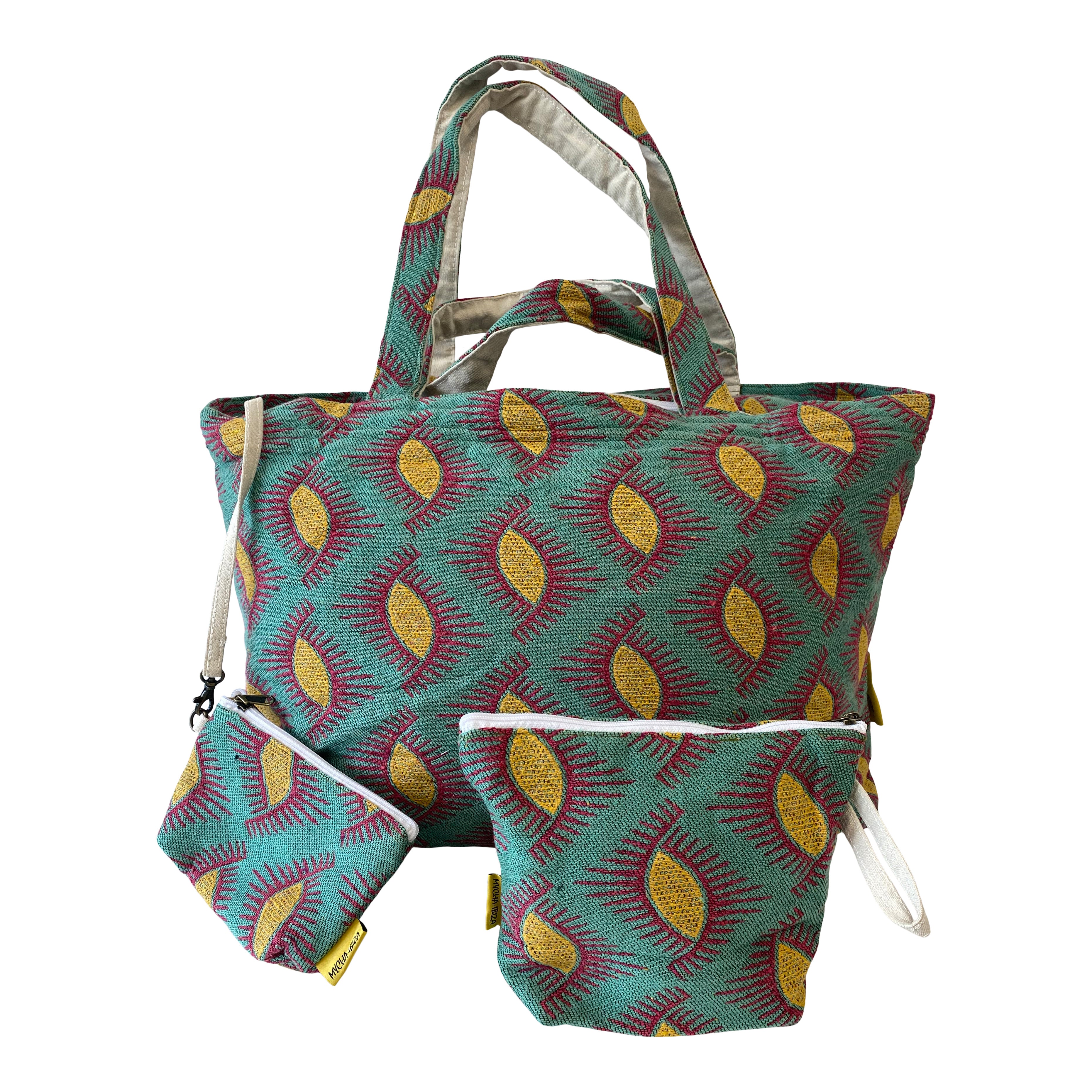 Mycha Ibiza - Strandtas - Groen - Mycxl24010