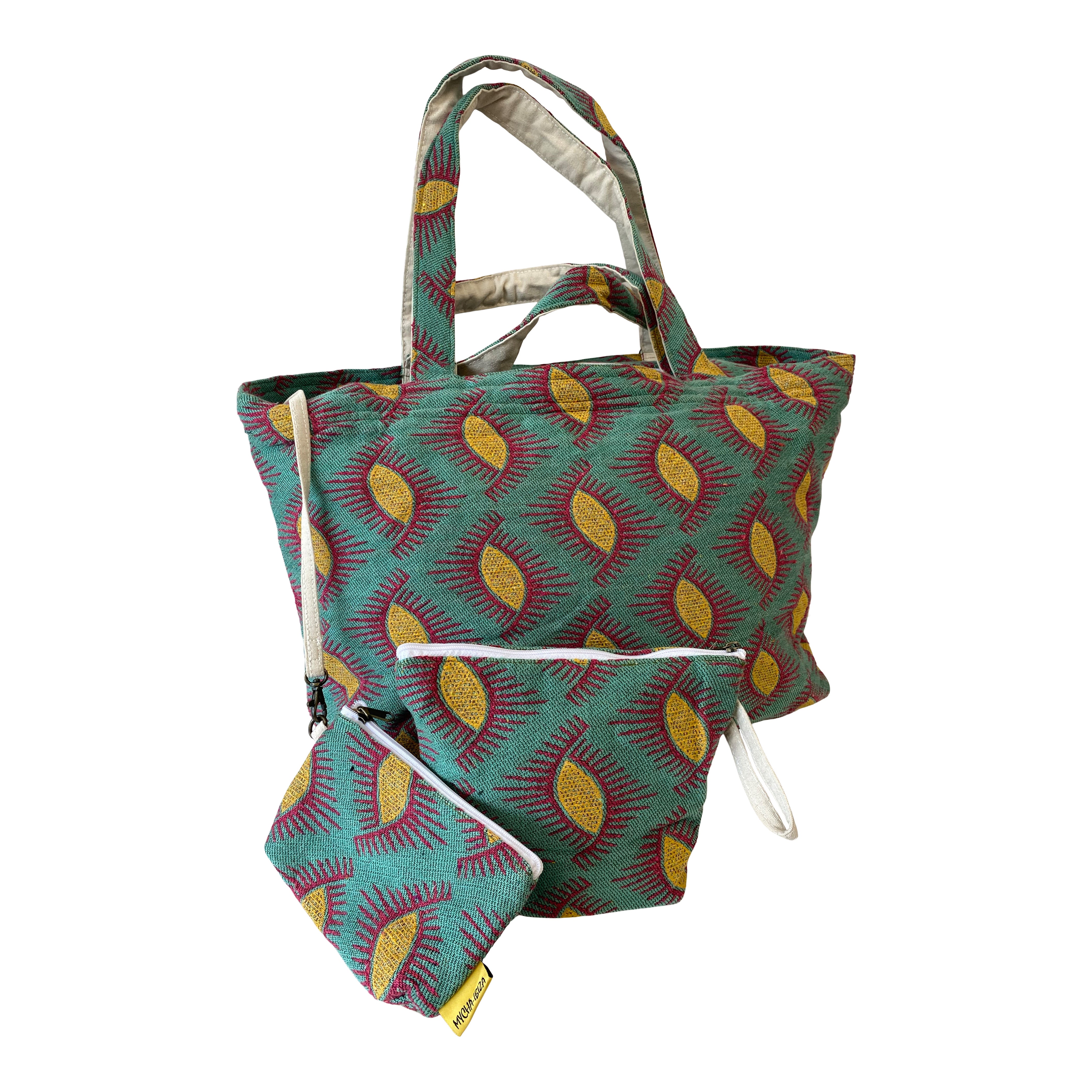 Mycha Ibiza - Strandtas - Groen - Mycxl24010
