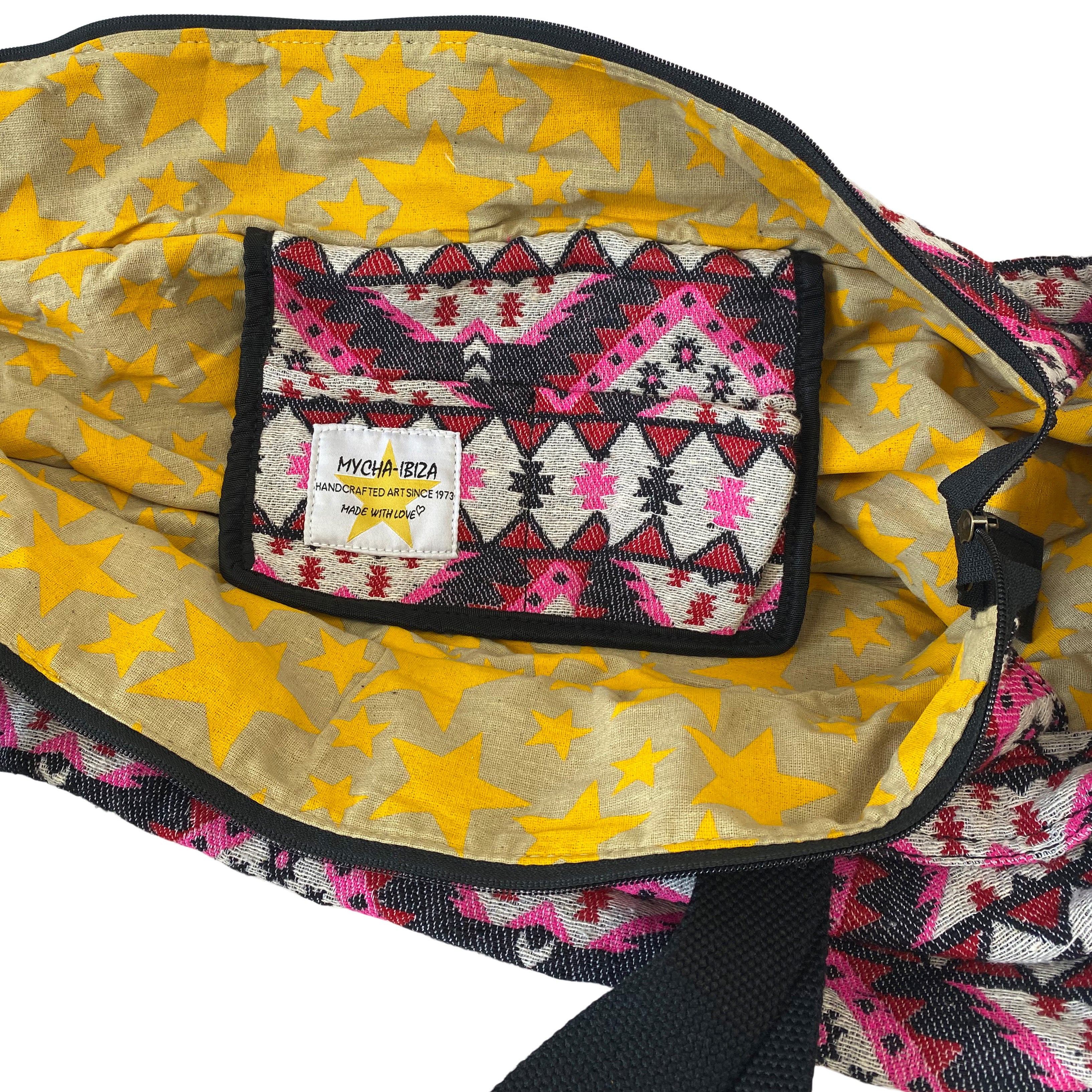 Mycha Ibiza - Strandtas - Rits - Roze - Myc24013