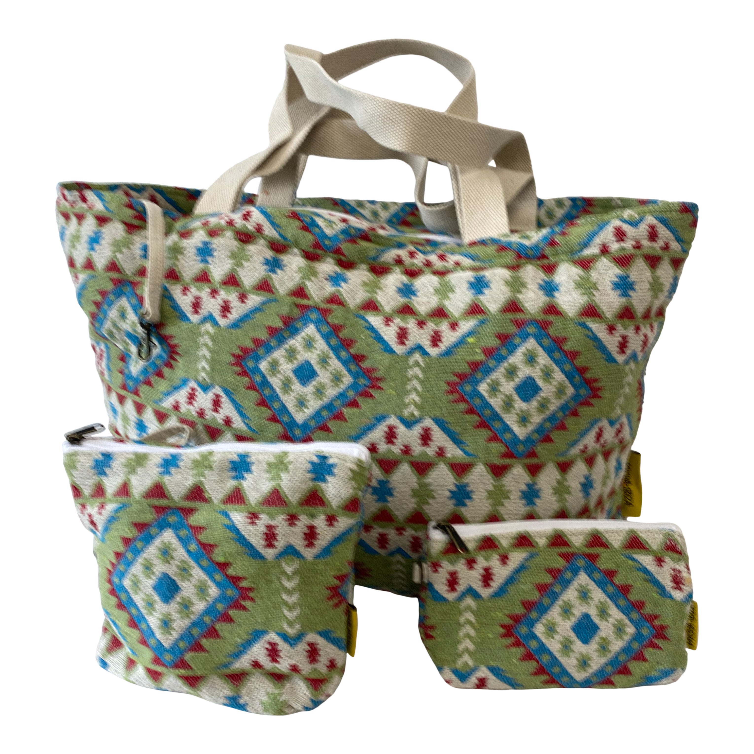 Mycha Ibiza - Strandtas - Rits - Groen - Myc24016