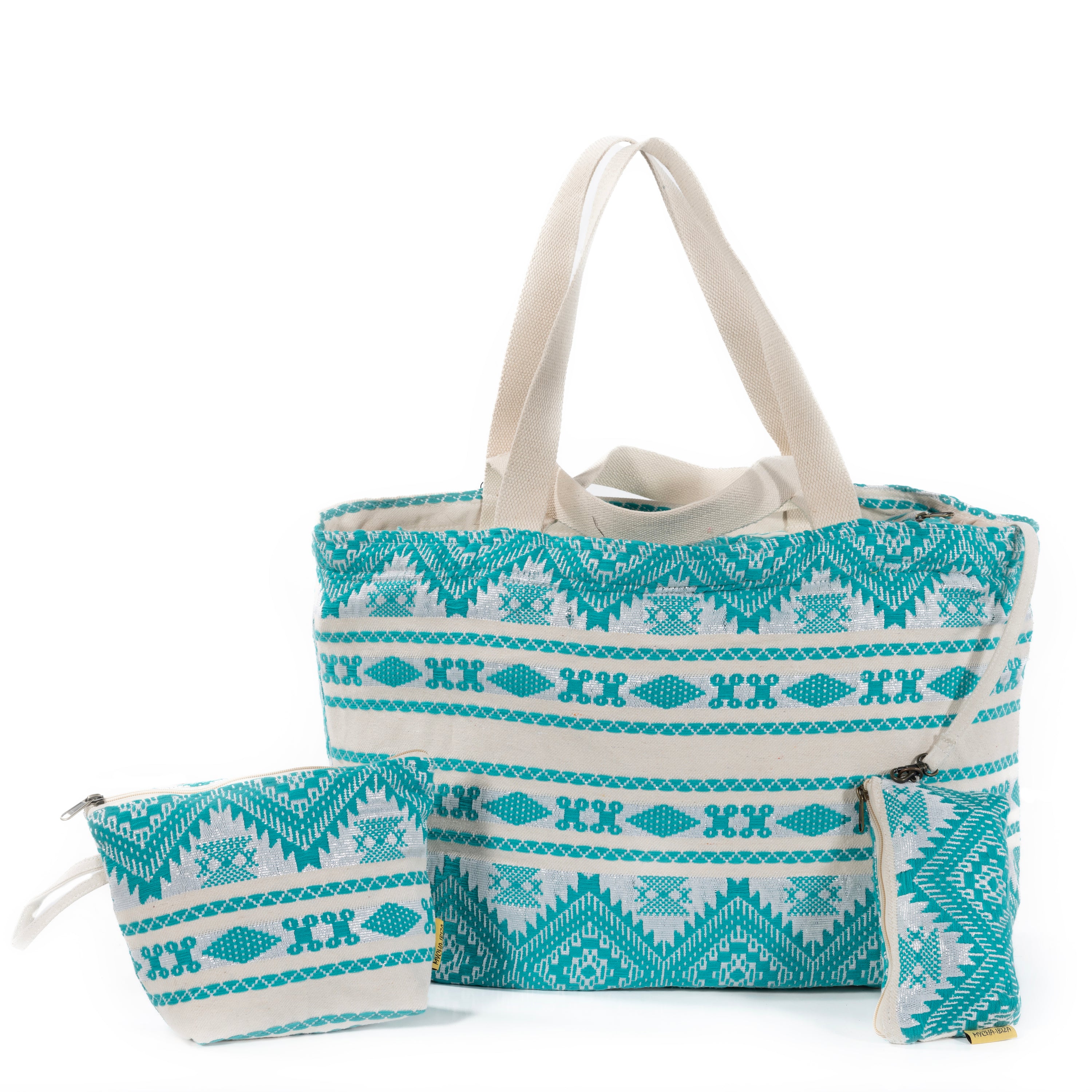 Mycha Ibiza - Strandtas - Turquise - Myc26013