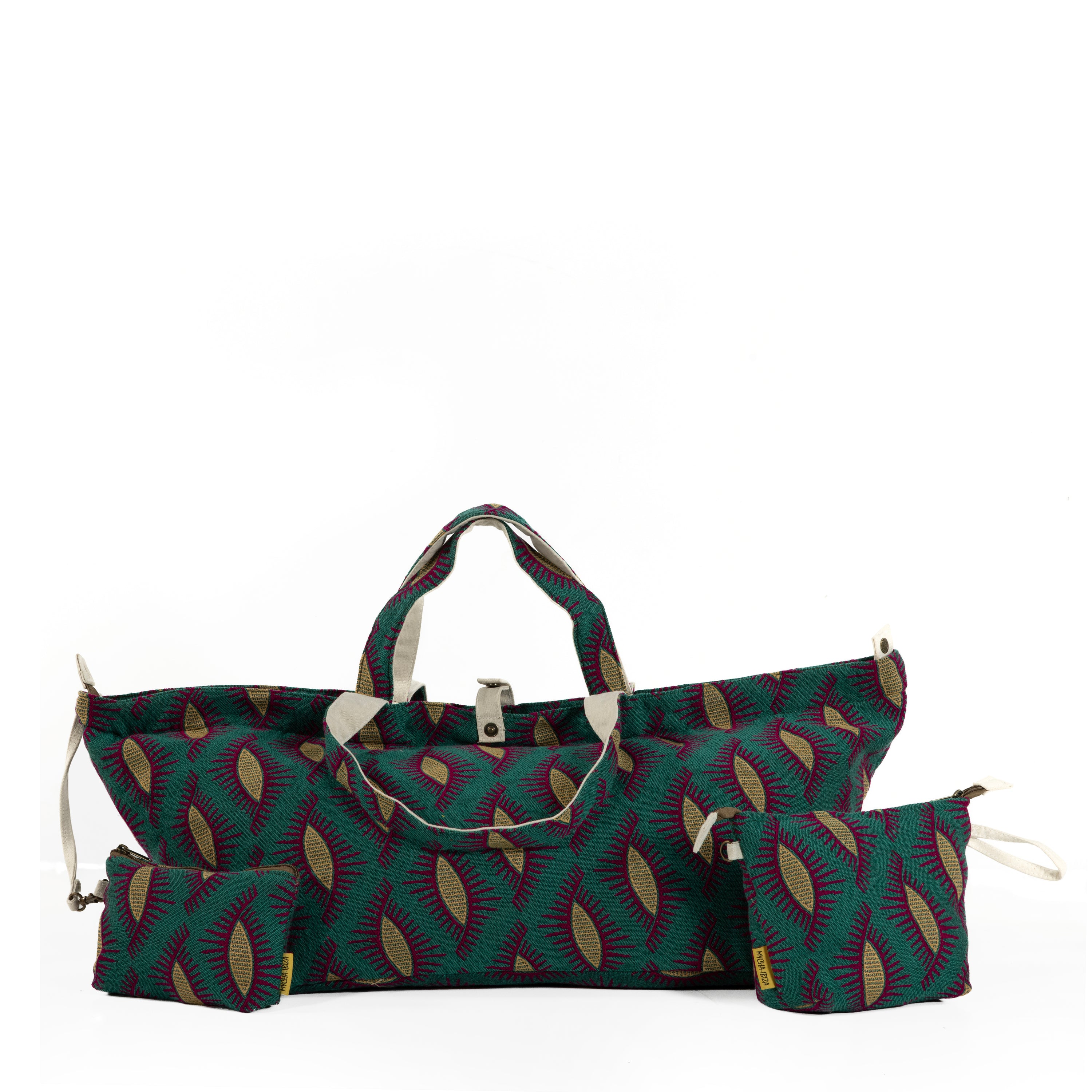 Mycha Ibiza - Strandtas - Groen - Mycxl25002