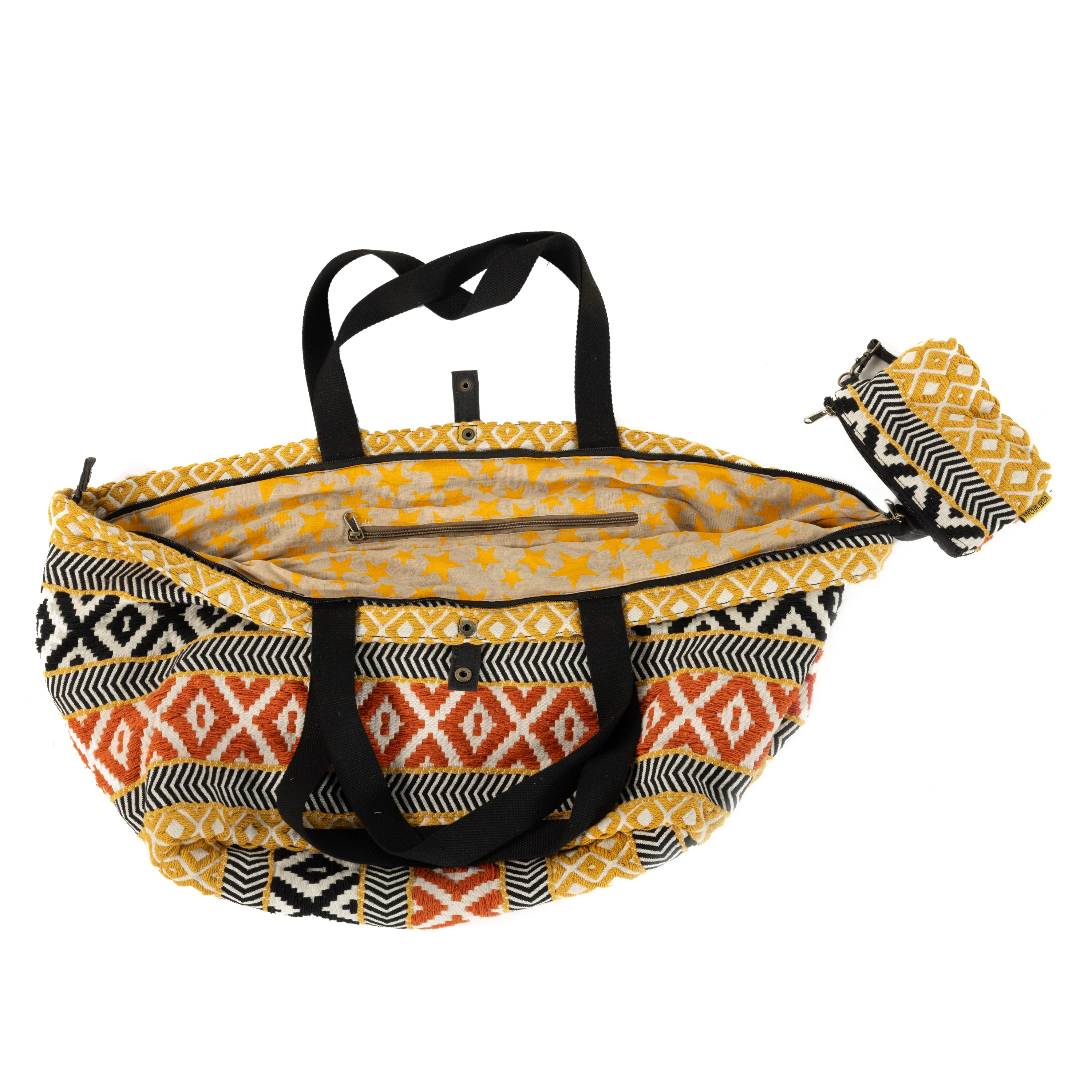 Mycha Ibiza - Strandtas - Geel - Mycxl25005