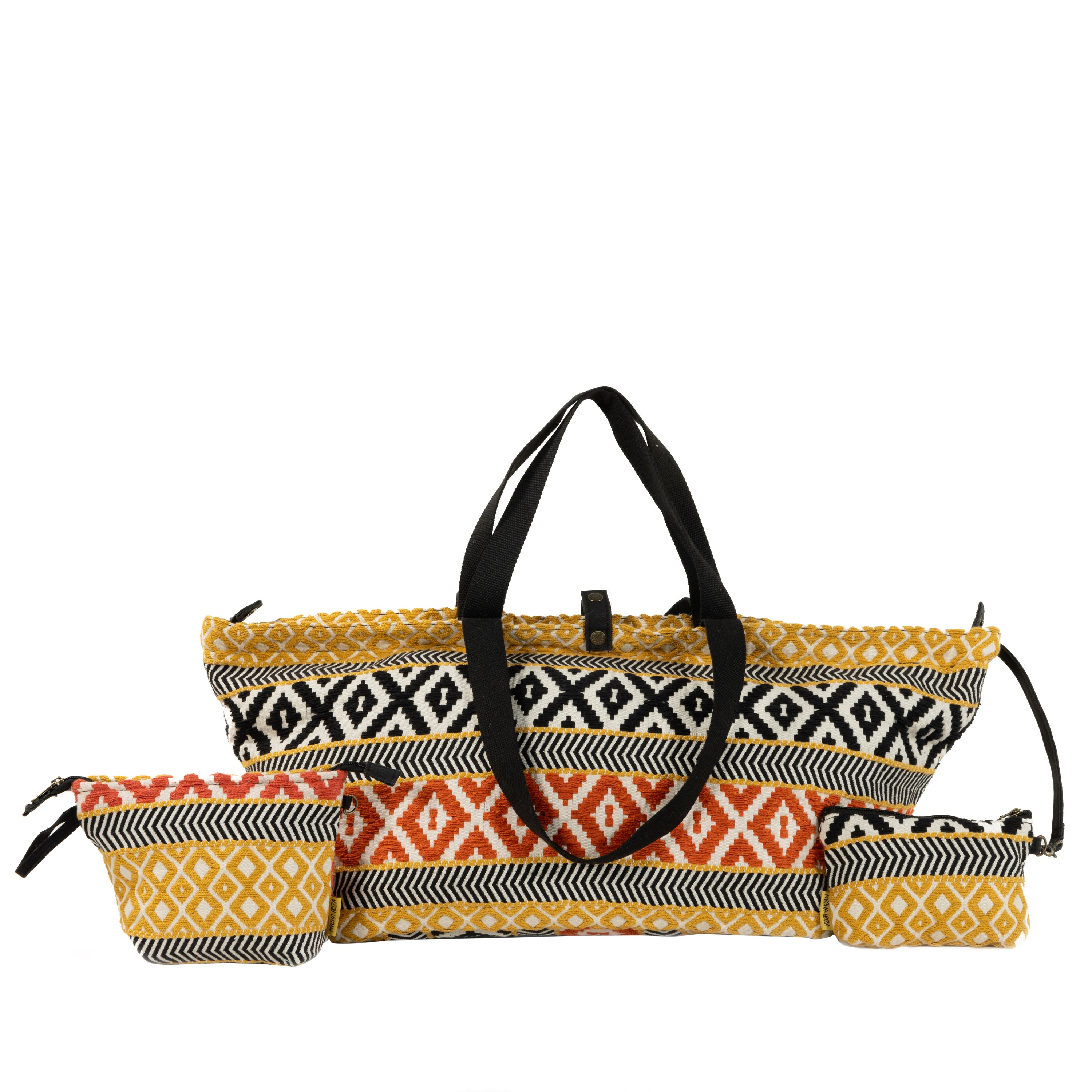 Mycha Ibiza - Strandtas - Geel - Mycxl25005