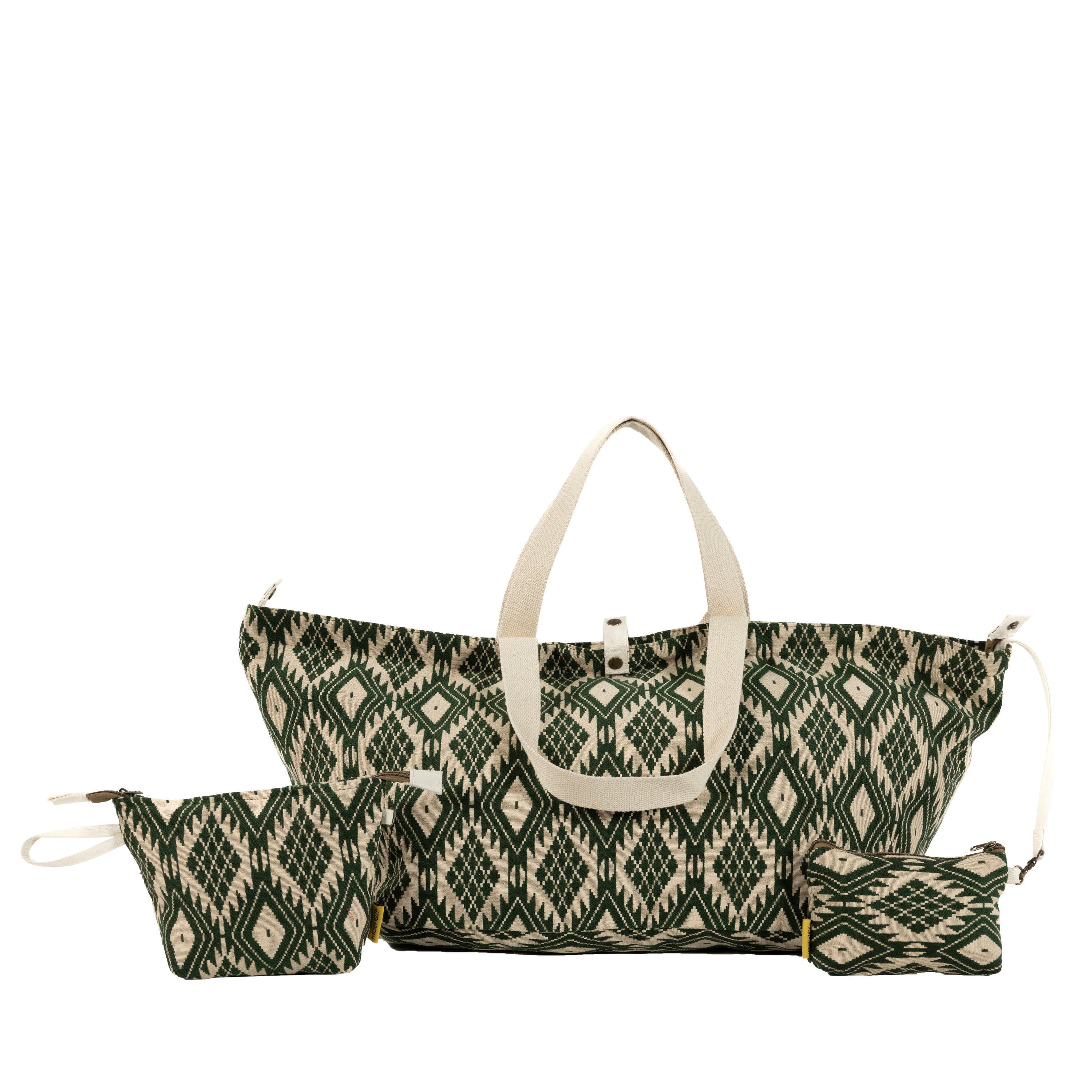Mycha Ibiza - Strandtas - Groen - Mycxl25006