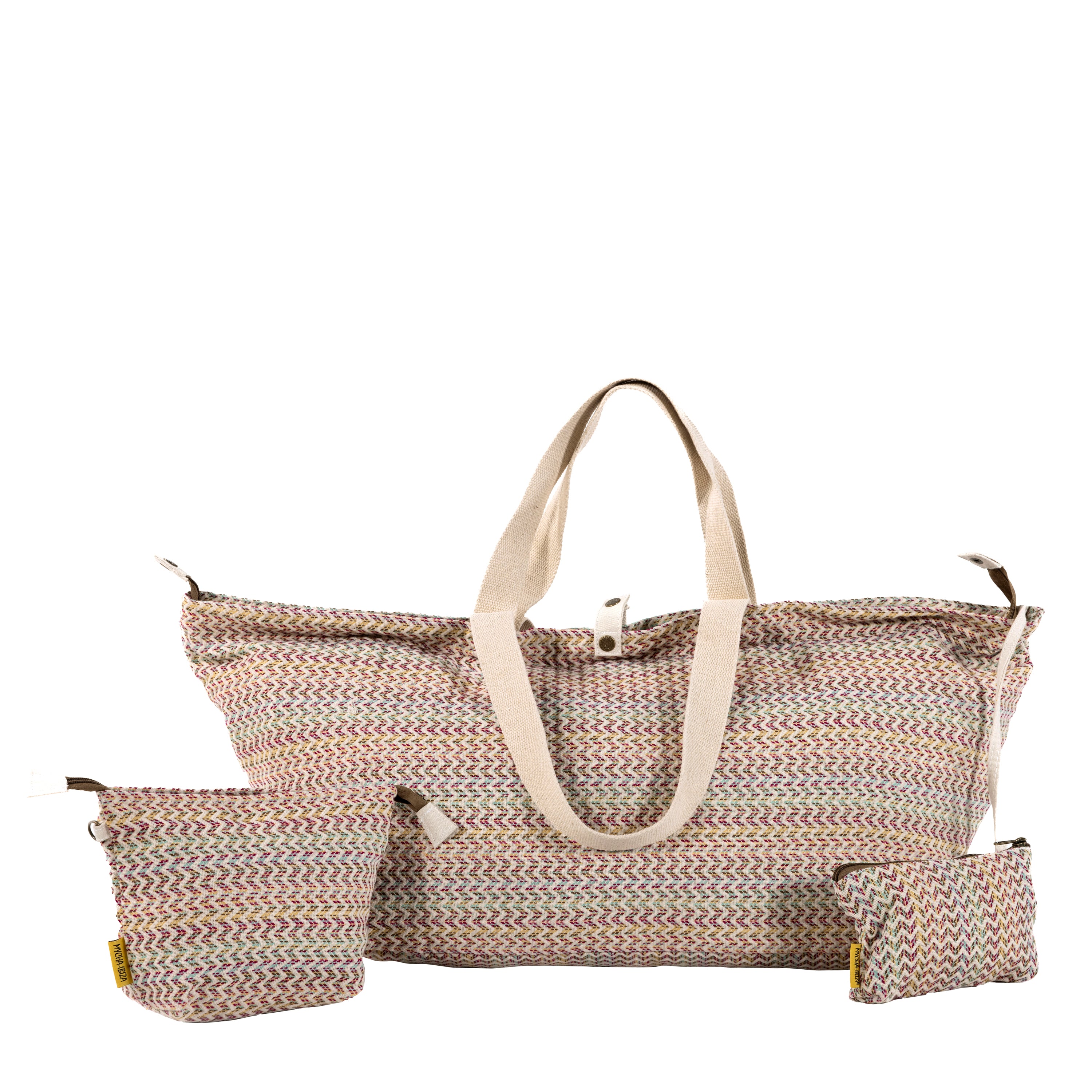 Mycha Ibiza - Strandtas - Rits - Beige - Mycxl25008