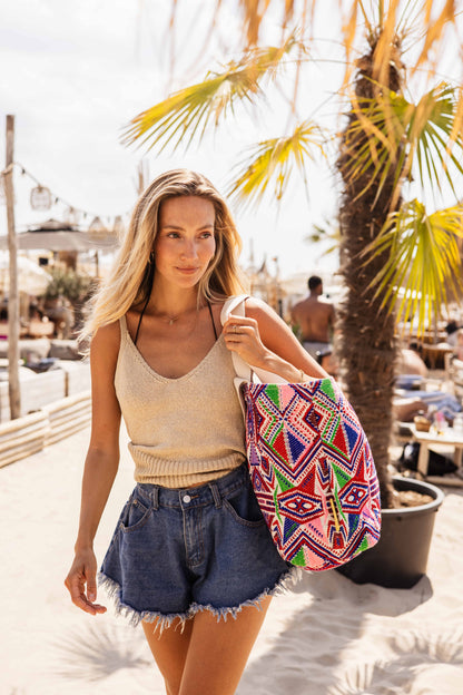 Mycha Ibiza - Strandtas - Bordeaux - Mycxl24003