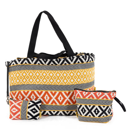 Mycha Ibiza - Strandtas - Geel - Myc26021